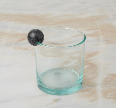 ASSORTED MARBLE ORB DRINK CHARM SET OF 6