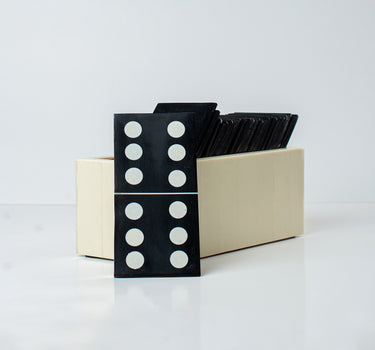 BLACK AND WHITE DOMINO BOX