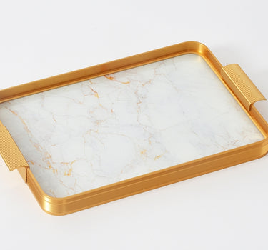 RECTANGULAR TRAY GOLD