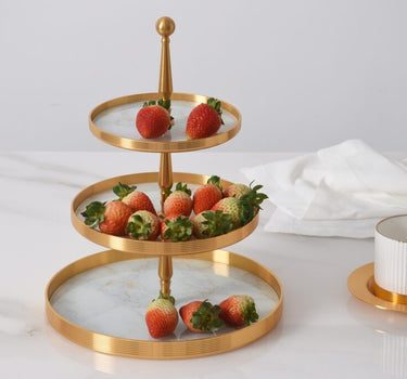 3 TIER STAND GOLD